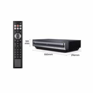 Hisense PX3 lāzera kino TV 4K datu projektors īpaši īsā attāluma 2800 ANSI lūmenu 2160p (3840x2160) melns