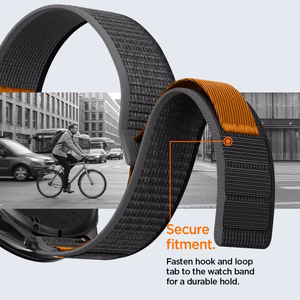 Spigen Athlex Airna Garmin Quick Release 22 mm siksniņa, melna un oranža