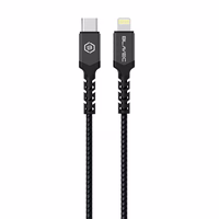 Kabelis Blavec Cable Raptor pīts - Type-C uz Lightning - PD 20W 2,4A 0,25 m Apple CarPlay (CRA-CL24BG025) melns-pelēks