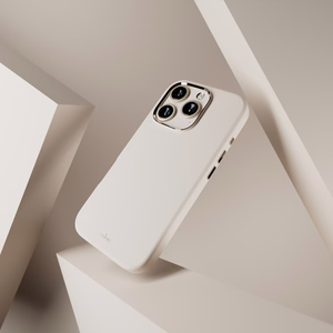 Puro Icon Mag Pro Magnētiskais silikona viedtālruņa apvalks iPhone 16 Pro - bēšs