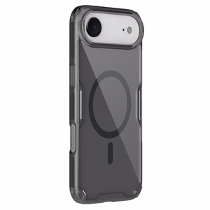 Nillkin Nature TPU Pro magnētiskais viedtālruņa apvalks, saderīgs ar MagSafe, iPhone 17 Air – daļēji caurspīdīgs melns