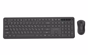 Gembird KBS-WPS-01-W Slim Pro Business Wireless Desktop Set, Black, RU Layout