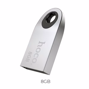 Флешка 8ГБ USB 2.0 (USB A) Hoco mini UD9 серебряная