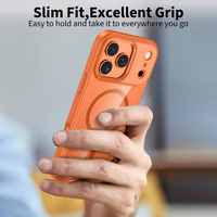 Tech-Protect MagMat MagSafe maciņš iPhone 17 Pro caurspīdīgs oranžs