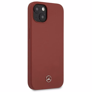 Mercedes Silikona Līnija Apvalks iPhone 13 mini - Sarkans