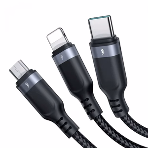 USB kabelis Joyroom 3in1 / S-1T3018A18 melns 120cm