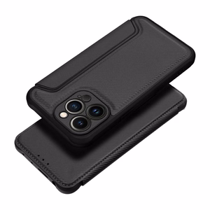 Viedtālruņa apvalks Razor Book priekš iPhone 17 - melns