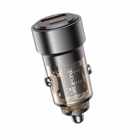 Auto lādētājs Borofone BZ20 PD20W+QC3.0 38W melns