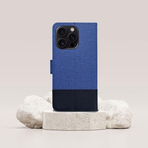 GOMMA Book viedtālruņa apvalks IPHONE 17 zils