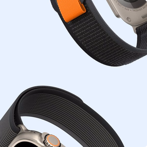 DUX DUCIS siksniņa YJ neilona Apple Watch 42 / 44 / 45 / 49 mm melna pelēka