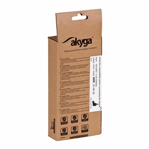 Akyga portatīvā datora strāvas adapteris AK-ND-26 19.5V/4.62A 90W 4.5x3.0 mm + pin HP adapteris / pārveidotājs telpās melns