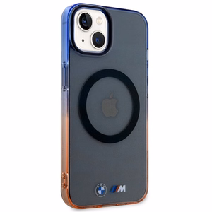 BMW Gradients Buferis MagSafe apvalks iPhone 14 Plus - pelēks