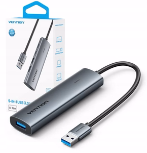 Vention 5-in-1 USB-A sadalītājs 0.15m
