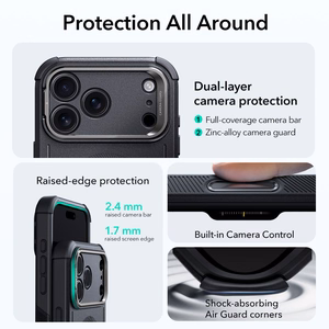 ESR Cyber Kickstand MagSafe Чехол для iPhone 17 Pro - чёрный