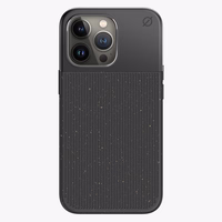 ATOM STUDIOS maciņš SPLIT WOOD FIBRE MAGSAFE IPHONE 13 PRO melns