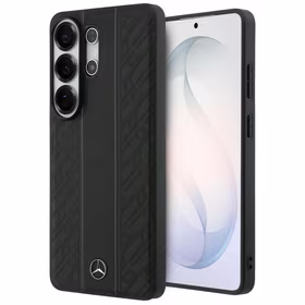 Mercedes Laurel Leaves Vertical Stripes MagSafe Maciņš for Samsung Galaxy S26 Ultra - melns