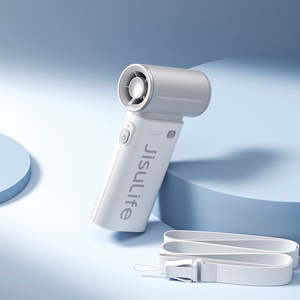 Jisulife Life9 3600 mAh pārnēsājams rokas mini USB ventilators-pūtējs, pelēks