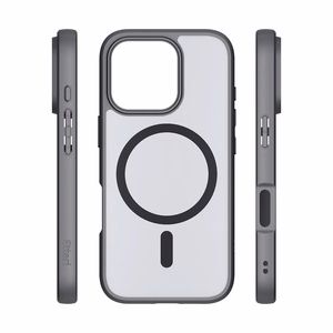 Etteri Matt Mag korpuss priekš iPhone 16 Pro 6,3" melns