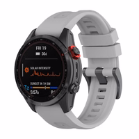 Silikona siksniņa GARMIN FENIX 3 / 3HR / 5X / 6X / 6X Pro / 7X / 7X Pro pelēka (12)