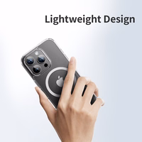 Rock Crystal Series Magnētiskais viedtālruņa apvalks Iphone 16 Plus caurspīdīgs