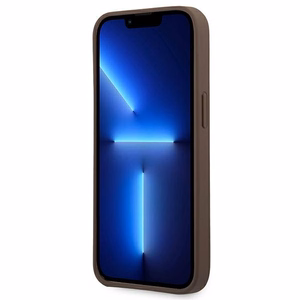 Guess GUHCP14X4GMGBR iPhone 14 Pro Max 6,7 ciets apvalks 4G Big Metal Logo - brūns