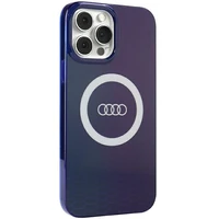 Audi IML Big Logo Magnētiskais apvalks iPhone 13 Pro Max - zils