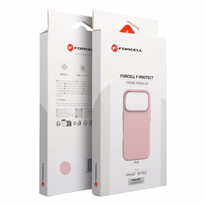 Maciņš priekš iPhone 16 PRO Forcell F-Protect Frame Premium saderīgs ar Magsafe rozā