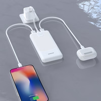 Dudao K10Pro portatīvais lādētājs 2.4A 20000mAh 2 x USB-A - balts