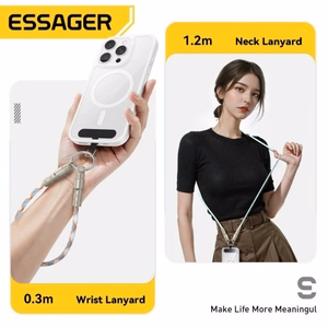 USB Kabelis Essager Rope zils 60W Type-C / Type-C 30cm