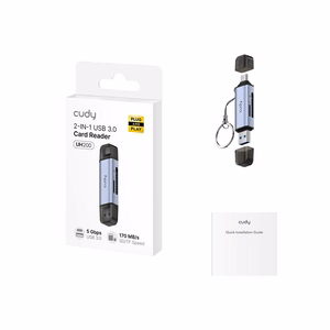 CUDY UH200 2-in-1 USB 3.0 karšu lasītājs