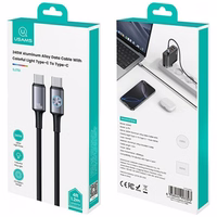 Kabelis USAMS Huan Series SJ751 240W USB-C uz USB-C 1,2 m tumšs