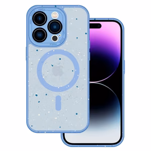 Tel Protect Magnetic Splash Frosted Case for iPhone 15 Plus Light blue