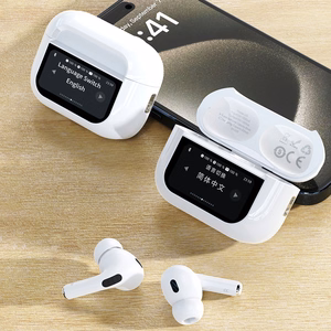 Dudao U19 Bluetooth гарнитура LED TWS V5.3 белый