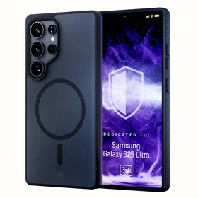 3mk dūmakains magnētiskais viedtālruņa apvalks Samsung Galaxy S25 Ultra - melns