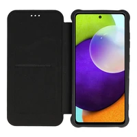 Razor ādas grāmatas tipa viedtālruņa apvalks Samsung Galaxy S23 FE melns