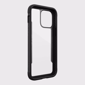 Raptic X-Doria Shield viedtālruņa apvalks iPhone 14 Pro Max ar bruņotu melnu pārklājumu