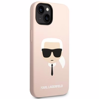 Karl Lagerfeld Silikona Karla Galva MagSafe apvalks iPhone 14 Plus - gaiši rozā