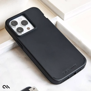 Case-Mate Tough Duo vāciņš ierīcei iPhone 15 Pro Max, melns