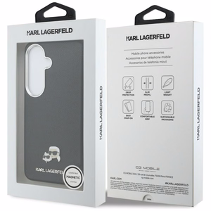 Karl Lagerfeld maciņš Saffiano KC Metal Logo MagSafe Samsung Galaxy S26 melns
