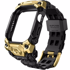 Supcase Unicorn Beetle Ore maciņš Apple Watch 10/11 46mm melns un zelta