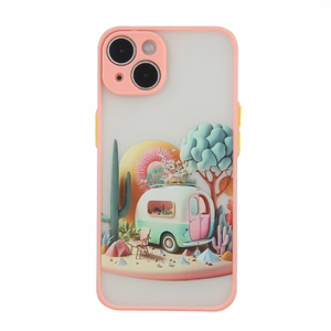 Ultra Trendy viedtālruņa apvalks iPhone 14 6,1" Travel rozā