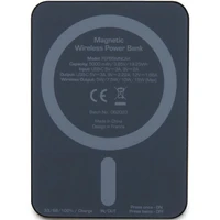 Portatīvais lādētājs Ferrari Metāla logotips Magnētiskais 15W 5000mAh - melna