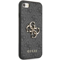 Guess GUHCI84GMGGR iPhone 7/8/SE 2020/2022 pelēks/pelēks cietais apvalks 4G Liels Metāla Logotips