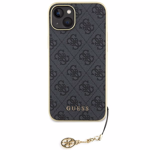 Guess 4G Charms Collection viedtālruņa apvalks iPhone 15 Plus - pelēks
