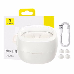 Bezvadu austiņas Baseus Bowie WM02 TWS, Bluetooth 5.0 (baltas) OS