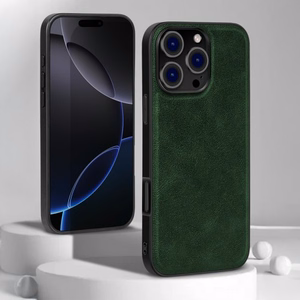 Maciņš X-Level "Earl III Collection" paredzēts Apple iPhone 16 Pro Max tumši zaļš