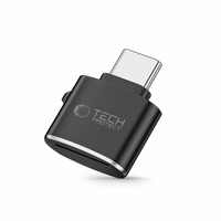 Tech-Protect UltraBoost microSD karšu lasītāja adapteris ar USB-C - melns