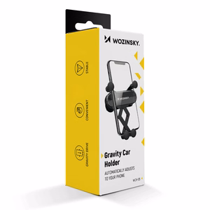Wozinsky gravitācijas automašīnas telefona turētājs gaisa ventilācijai melns (WCH-05)