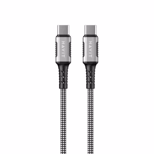 Havit CB6297 - magnētiskais kabelis USB Type C uz USB Type C, 1 m (melns)