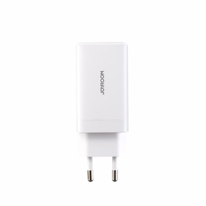 Joyroom JR-TG10 65W GaN 2x USB-C + USB-A wall charger with 65W USB-C - USB-C 1.2m cable - white